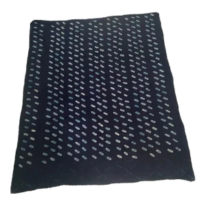 Fine Indigo Cloth - Mossi Tribe Burkina Faso 57" H by 48" W