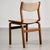 Mid-Century Bentwood Chair Set in Stained Beech with Wool Upholstery, Set of 4 For Sale - Image 6 of 18
