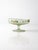 Shabby Chic Vintage Floral Satin Glass Compote Pedestal Dish For Sale - Image 3 of 6