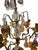 Pair 3-Arm French Gilt Brass Crystal Fruit and Crystal Candelabra, Made in France, Mid-Century Hollywood Regency For Sale - Image 9 of 12