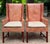 Great pair of Delaware Host Chairs by Hickory chair. Finished in a sumptuous distressed apricot toned leather with natural...