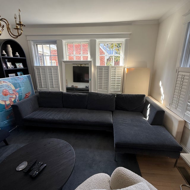 2010s B&b Italia Charles Corner Sofa With Chaise For Sale - Image 5 of 7