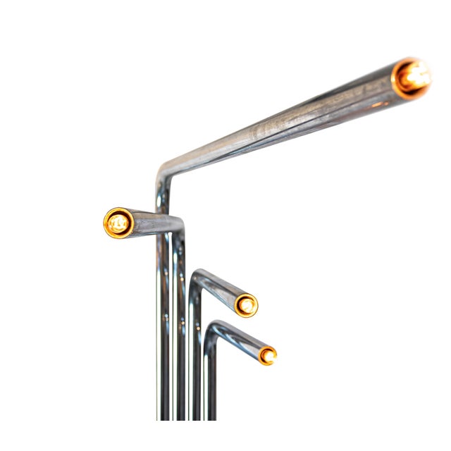 1970s Vintage Chrome Floor Lamp by Goffredo Reggiani, 1970s For Sale - Image 5 of 6