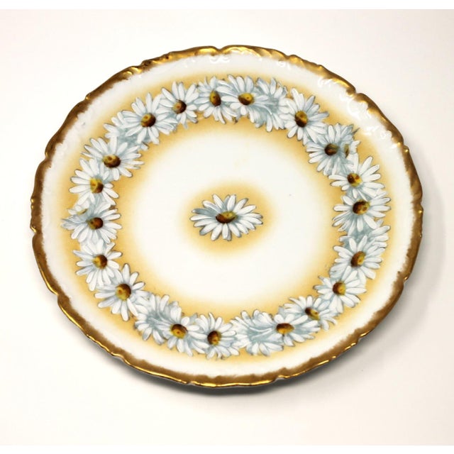 Traditional Early 20th Century T&v Limoges Daisy Chain Plate For Sale - Image 3 of 5