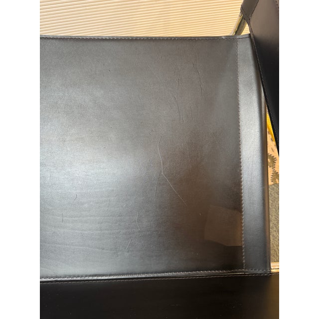 Chrome Wassily Leather + Chrome Chair, Reproduction For Sale - Image 8 of 14