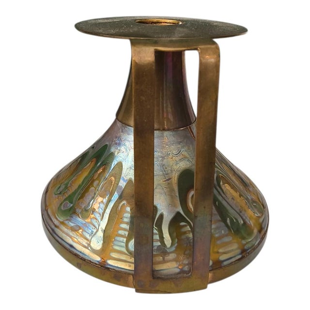 Phenomenon Genre 358 Candleholder from Loetz Witwe, 1890s For Sale - Image 3 of 7