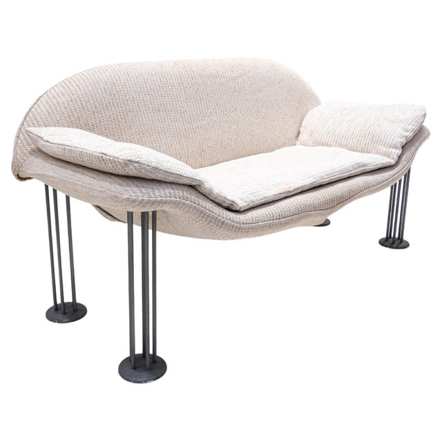 Small Sofa by Burkhard Vogtherr for Hain + Tohme, Fabric, 1980s This piece is attributed to the mentioned designer/maker....