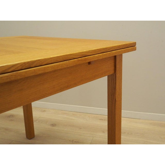 Yellow Vintage Danish Oak Table, 1960s For Sale - Image 8 of 11