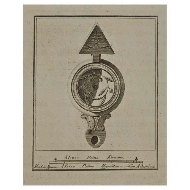 Vincenzo Campana, Ancient Still Life, Etching, 18th Century For Sale