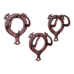 Trio of Antique Crop Hanging Racks, English, Equestrian, Coat Hook, Victorian