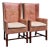 Hickory Chair Leather Delaware Host Chairs - A Pair For Sale