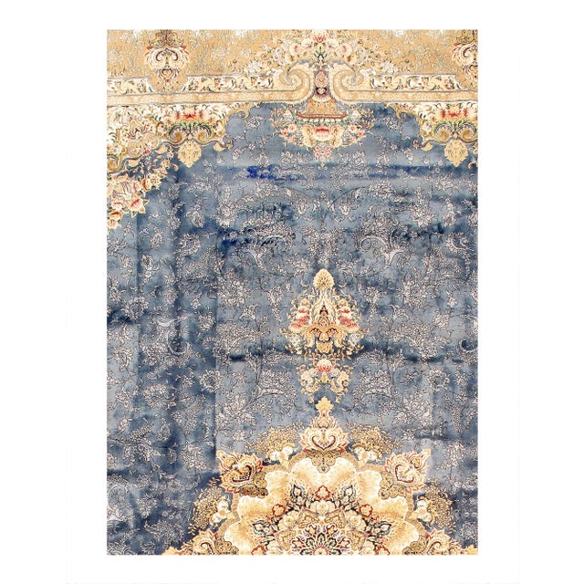 Viscose on a cotton foundation with a medallion This rug has a dense, soft pile, and excellent quality, to ensure that you...