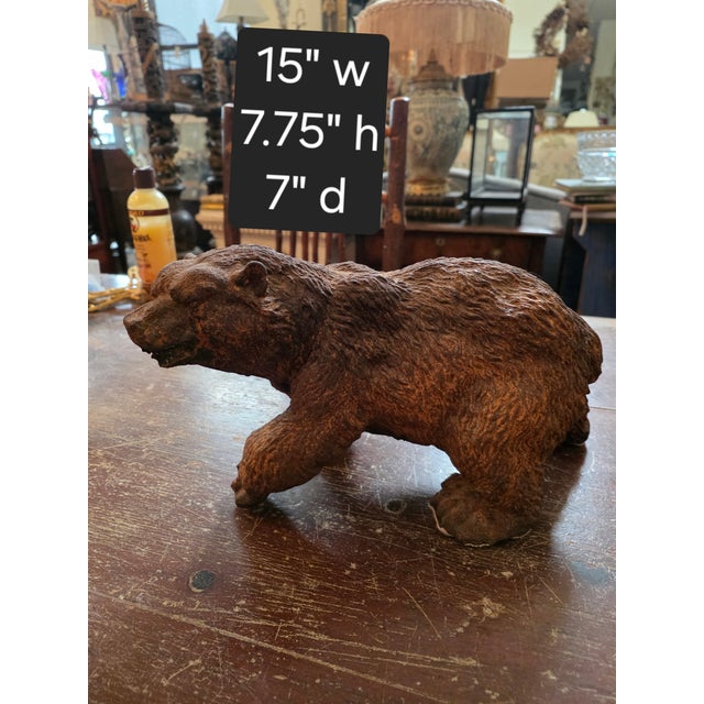 Highly decorative cast Iron bear.