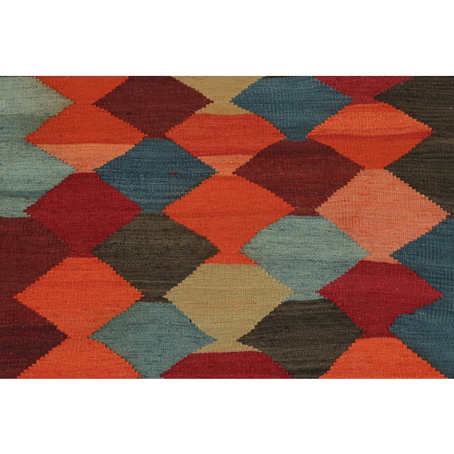 Tribal Vintage Karadagh Persian Kilim Runner With Geometric Patterns by Rug & Kilim For Sale - Image 3 of 7
