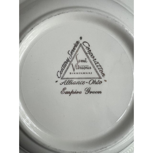 Ceramic 1950s Semi-Vitreous Soup Bowls Made by Century Service Corporation - Set of 5 For Sale - Image 7 of 11