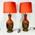 1960s Vintage Boho Chic Glazed Drip Ceramic Table Lamps - A Pair, New Shades. For Sale - Image 10 of 15