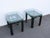 Hollywood Regency Black Painted Glass Top Side Tables a Pair 6901 For Sale - Image 14 of 18