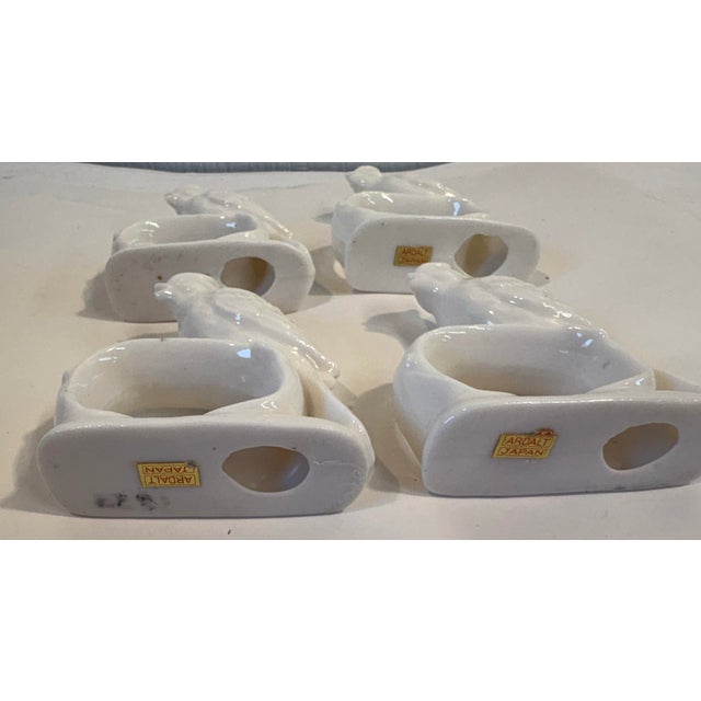 Ceramic Mid 20th Century Ceramic Bird Napkin Holders - Set of 4 For Sale - Image 7 of 8