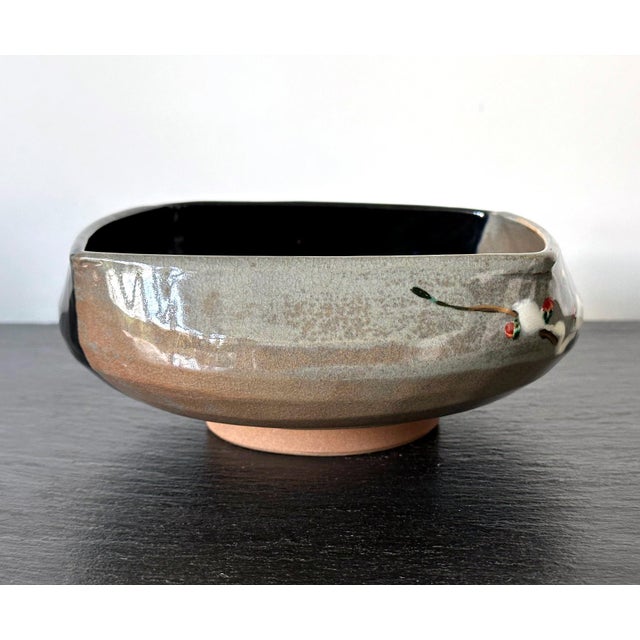 Rare Published Japanese Ceramic Bowl Makuzu Kozan with Original Inscribed Box - 2 Pieces For Sale - Image 9 of 12