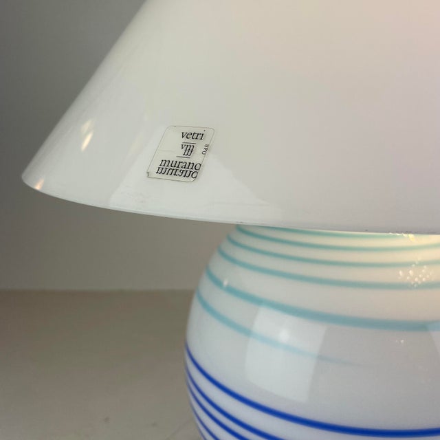 Coastal Murano Table Lamp by Antonangeli for Antonangeli Illuminazioni, Italy, 1980s For Sale - Image 3 of 12