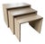 Vintage Travertine Nesting Tables, 1970s, Set of 3 For Sale