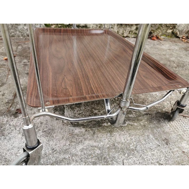 Metal Folding Trolley, 1970s For Sale - Image 6 of 12