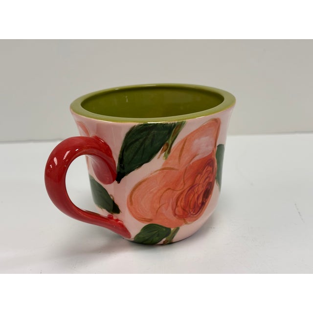 Vintage Droll Designs Hand Painted Ceramic Teacups - Set of 3 For Sale - Image 11 of 14