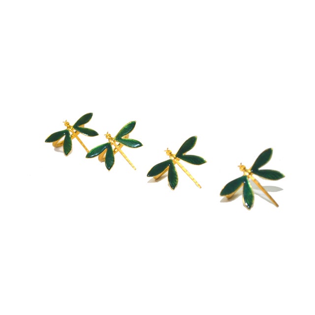 Enamel Dragonfly Napkin Rings Set of 4 Chairish