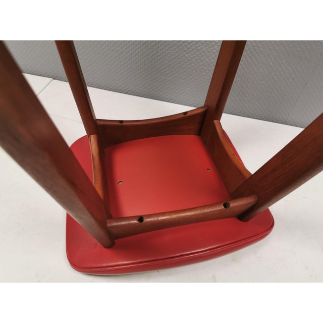 Bar Stool in Teak and Leather by Johannes Andersen for Brødere Andersen, 1960s For Sale - Image 10 of 14