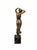 Mid 20th Century Vintage Art Nouveau Style Bronze-Finish Female Figure on Marble Base For Sale - Image 5 of 9