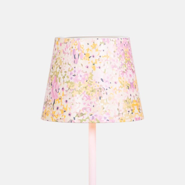 Contemporary Poldina Metal Graphic Shade - Pink Floral For Sale - Image 3 of 4