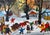 Eastern Europe Artist, Winter Village with Sled and Bear, 1997, Gouache For Sale - Image 11 of 11