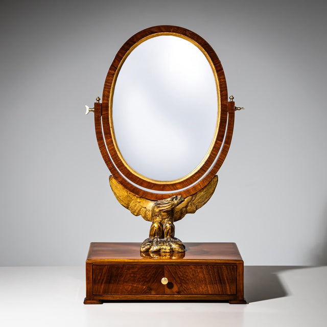 Biedermeier Table Mirror with Eagle, Vienna, 19th Century For Sale - Image 9 of 9