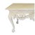 Antique White Ornate Vintage Hand Carved Console/Entry Table For Sale - Image 8 of 10