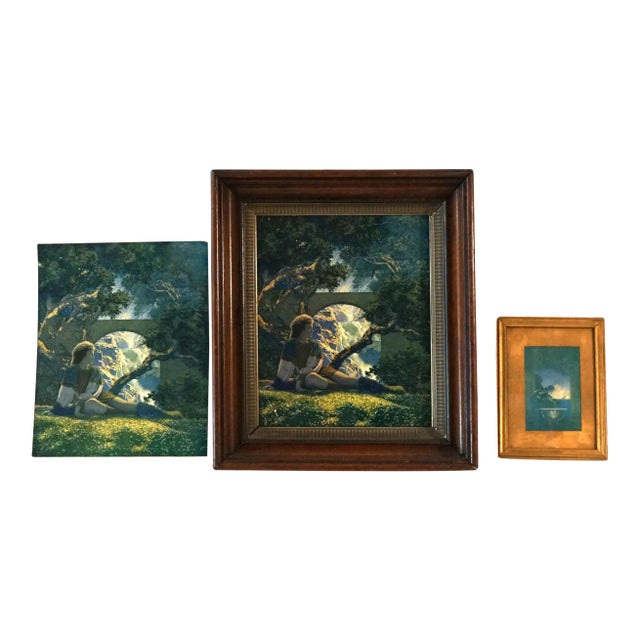 Three Art Deco Maxfield Parrish Prints Including “The Prince” C1920 For Sale
