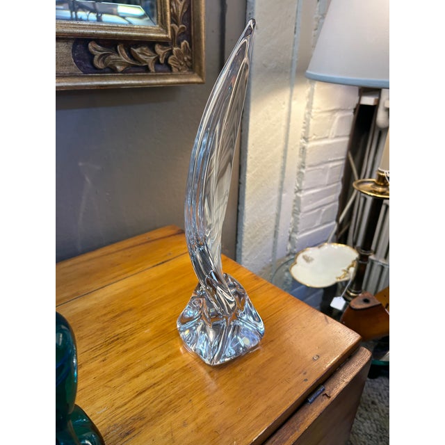 Abstract Daum Heavy Glass Sailboat Sculpture For Sale - Image 3 of 10