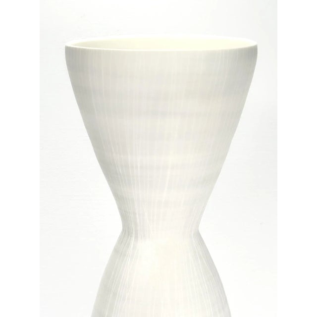 Ceramic Large Signed Anna Sykora Sgraffito Vase For Sale - Image 7 of 12