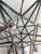 1920s Early 20th Century Moravian Star Glass and Brass Pendant Light For Sale - Image 5 of 12