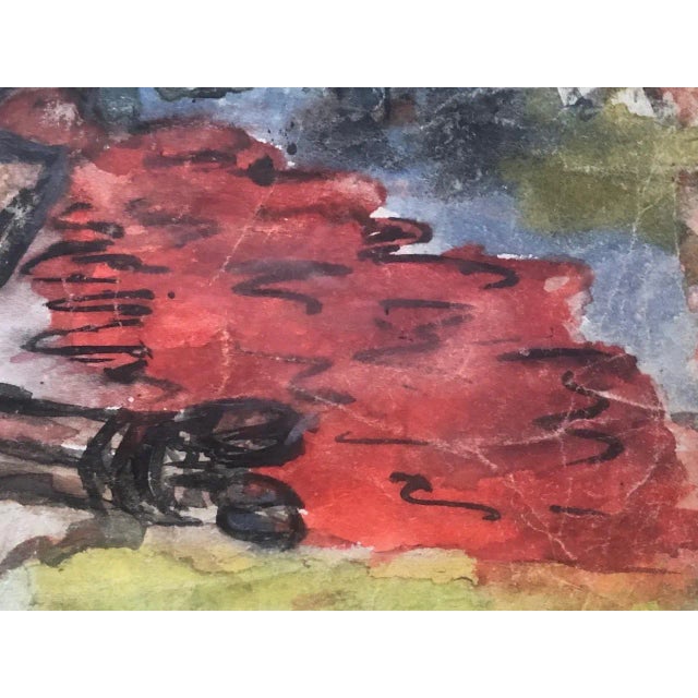 Drawing/Sketching Materials Vintage Painting by Ilhami Atalay For Sale - Image 7 of 9