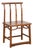 Antique Wooden Chair with Slightly Arched Back For Sale