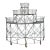 Vintage Trellis Wrought Iron Plant Stand For Sale