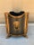 Metal John Richard Neoclassical Black and Gold Lion-Head Cachepot For Sale - Image 7 of 8