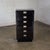Mid to Late 20th Century Modern Campaign Henredon Black Narrow Chest of Drawers or Lingerie Cabinet For Sale - Image 18 of 18