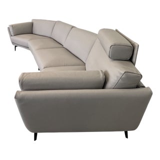 Scan Design / Gamma Italian Leather Sofa For Sale