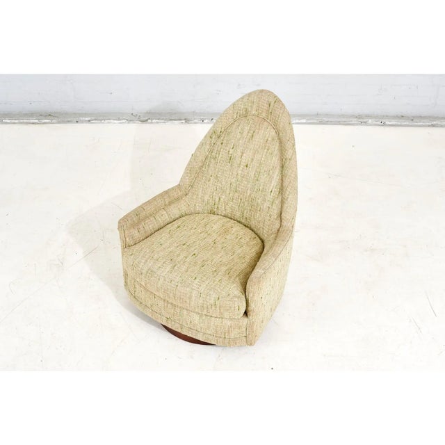 Green Selig Swivel Lounge Chair, 1960 For Sale - Image 9 of 11