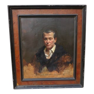 David A. Leffel Portrait of Charles L. Bramhila 1980 For Sale