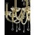 Gold Ornate Imperial Venetian Chandelier with Gold Curled Murano Glass by Simoeng For Sale - Image 8 of 9