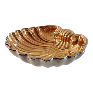Large Vintage Ceramic Clam Shell Bowl from San Marco For Sale