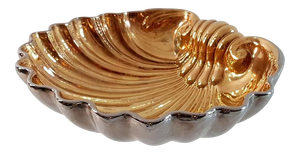 Large Vintage Ceramic Clam Shell Bowl from San Marco