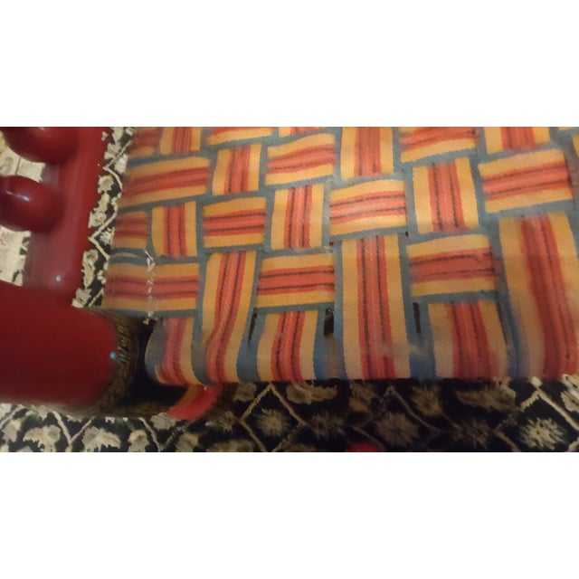 Vintage Pakistani Punjabi Tribal Wedding Chair & Wooden Charpai Cot For Sale - Image 15 of 15
